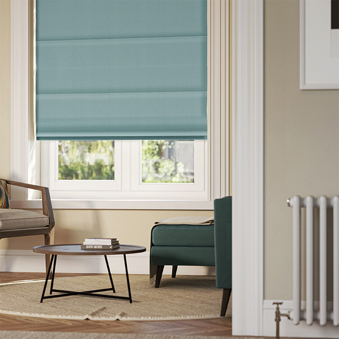 Oslo, Peacock - Roman Blind - Image 6